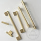 Cabinet Knobs & Handles Bayside Luxe - Camberwell Knurled Satin Brass Cabinetry Handles