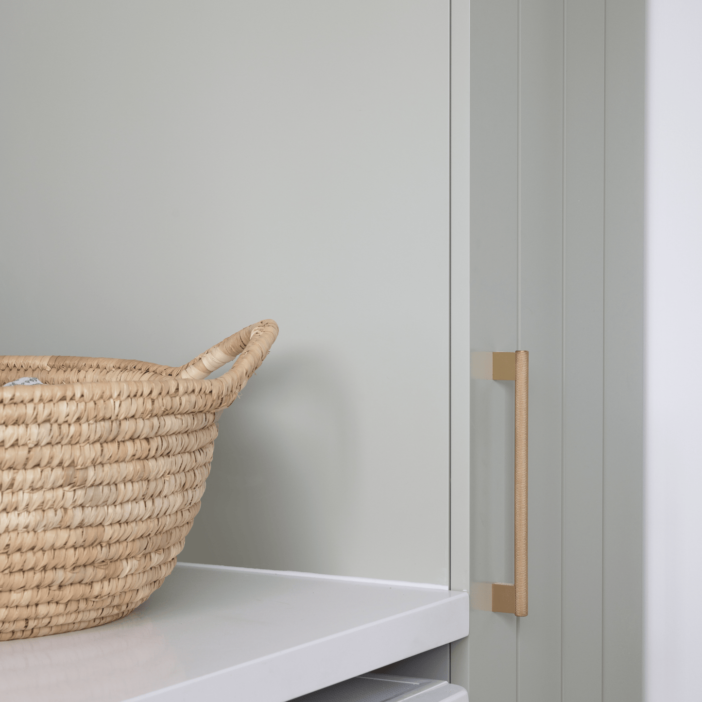 Cabinet Knobs & Handles Bayside Luxe - Camberwell Knurled Satin Brass Cabinetry Handles