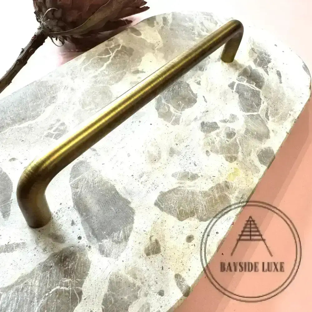 Cabinet Knobs & Handles Bayside Luxe - Castlemaine Antique Brass Cabinetry Handle