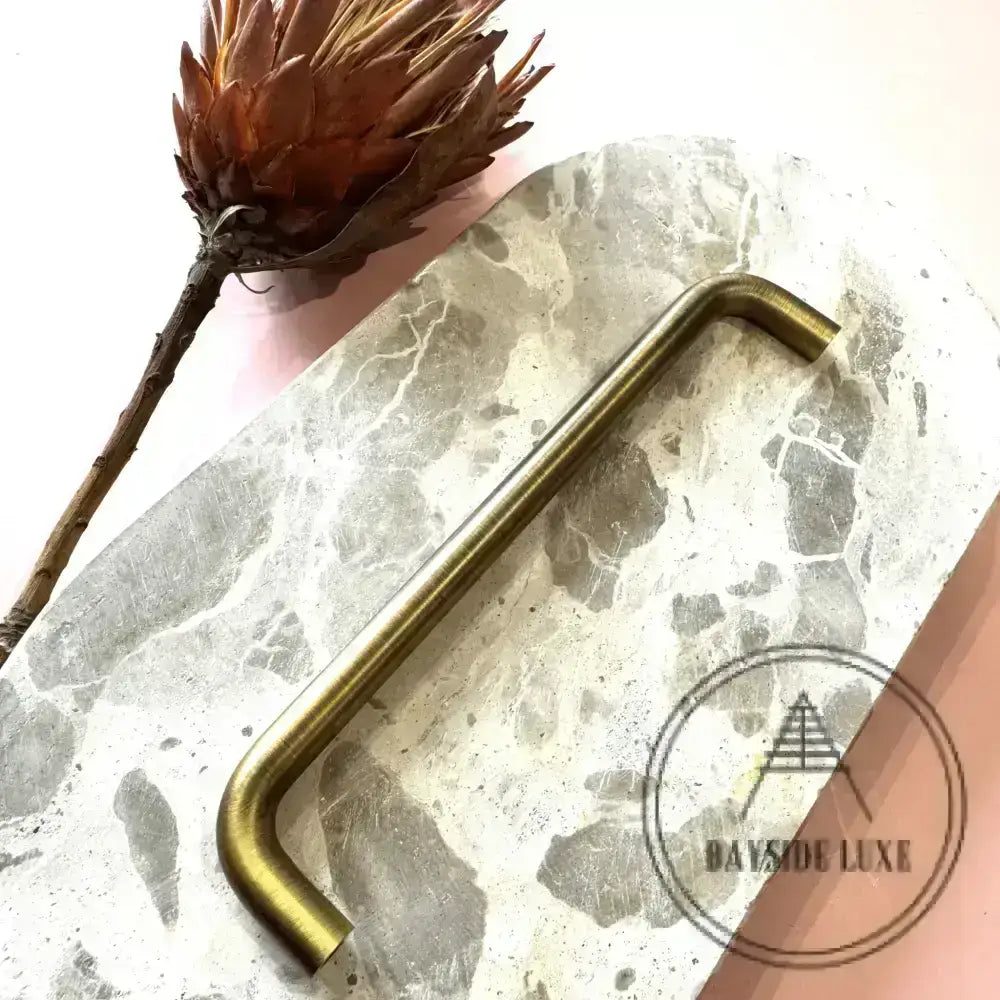 Cabinet Knobs & Handles Bayside Luxe - Castlemaine Antique Brass Cabinetry Handle