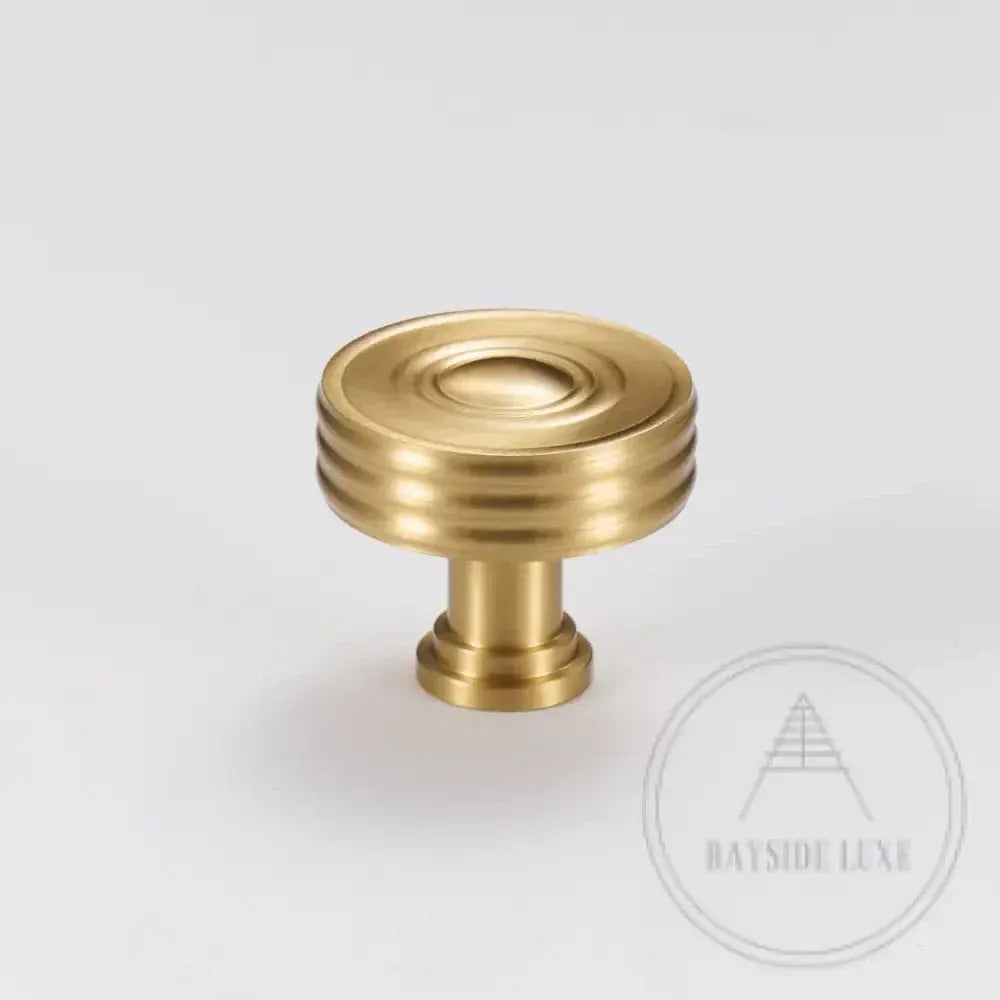 Cabinet Knobs & Handles Bayside Luxe - Claremont Satin Brass Cabinetry Handles