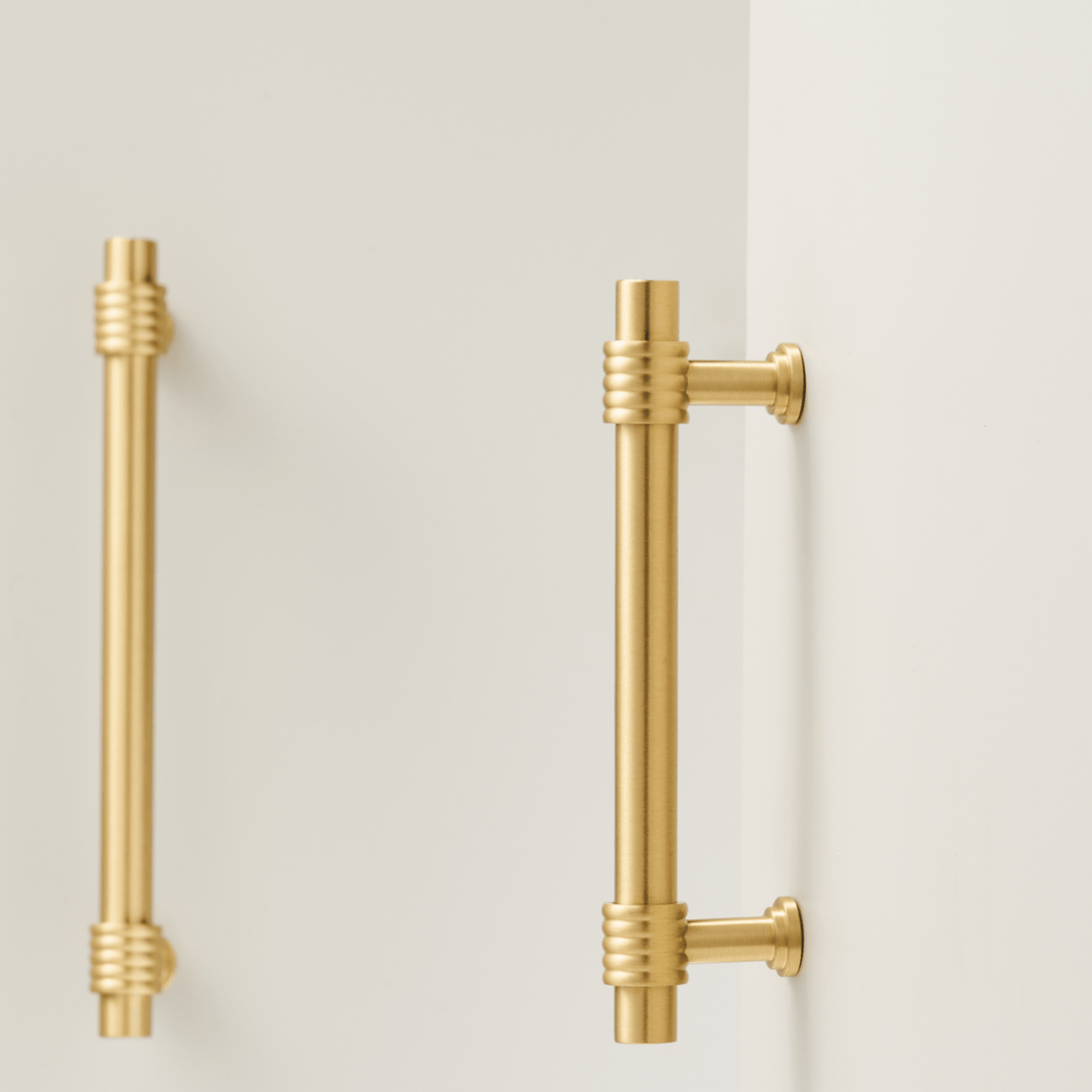 Cabinet Knobs & Handles Bayside Luxe - Claremont Satin Brass Cabinetry Handles