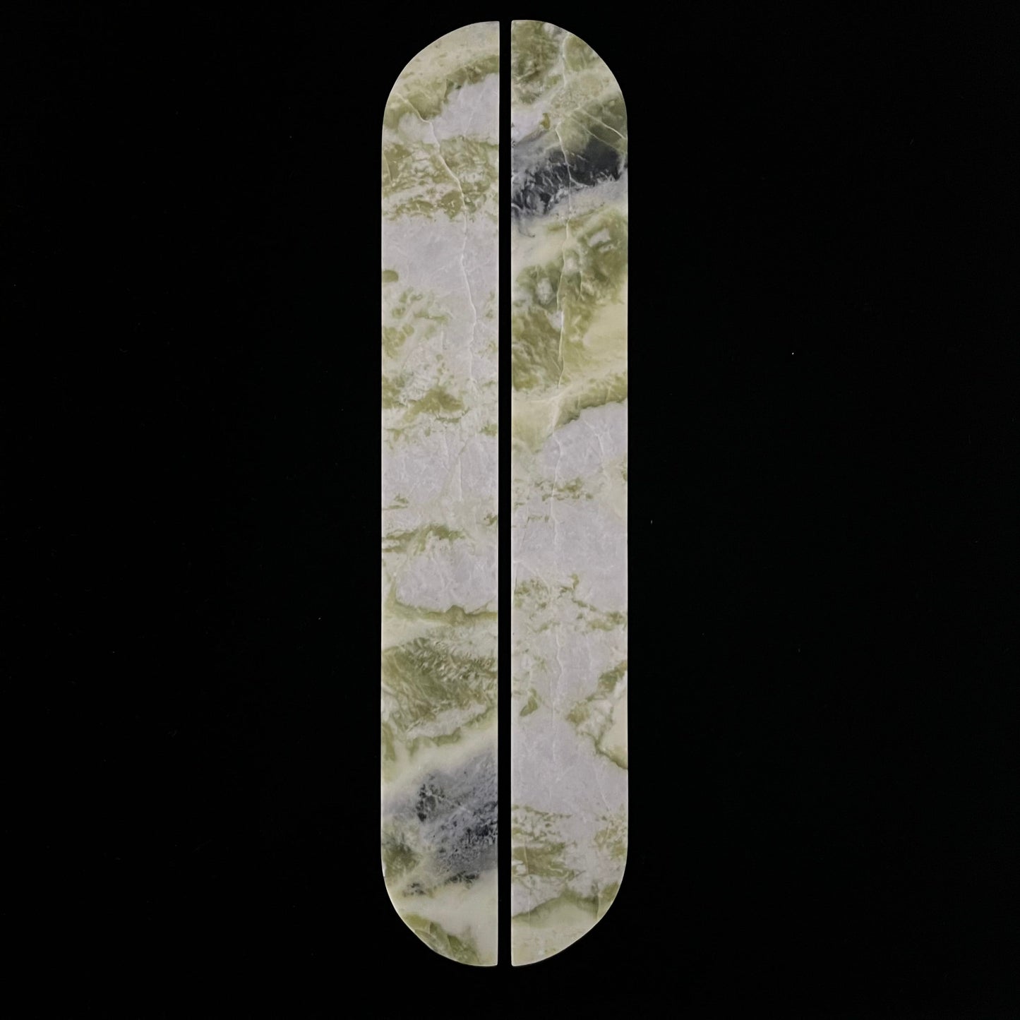 Cabinet Knobs & Handles Bayside Luxe Connemara Green Marble Cabinetry Handles - 320mm (Pair)