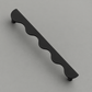 Cabinet Knobs & Handles Bayside Luxe Curl Curl Solid Black Brass Cabinetry Handles