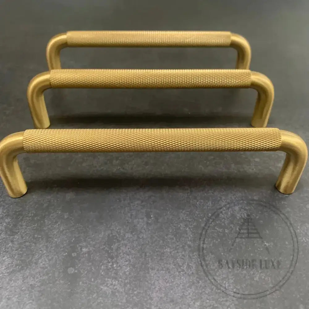 Cabinet Knobs & Handles Bayside Luxe - Double Bay Golden Brass Cabinetry Handle