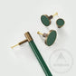 Cabinet Knobs & Handles Bayside Luxe - Flemington Leather Bound Antique Brass Cabinetry Handles