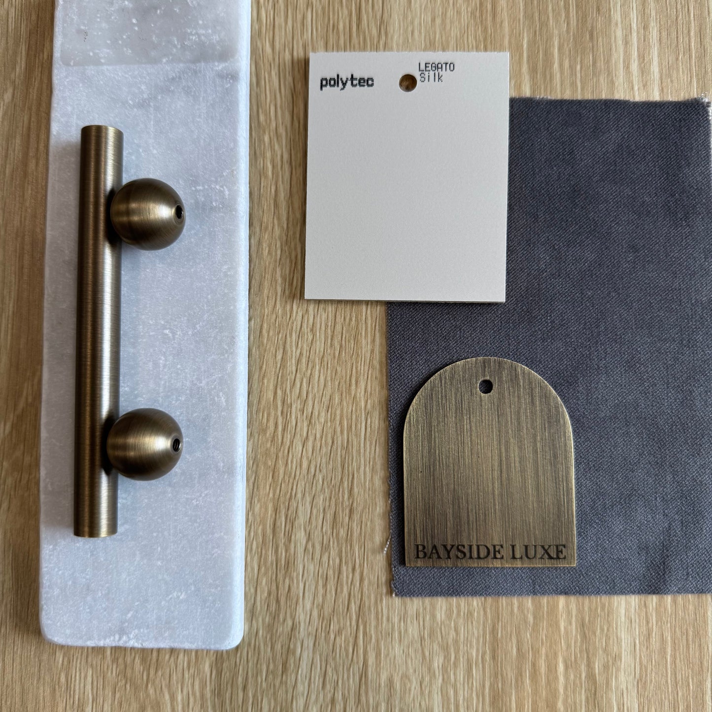 Cabinet Knobs & Handles Bayside Luxe - Hamilton Antique Brass Cabinetry Handles