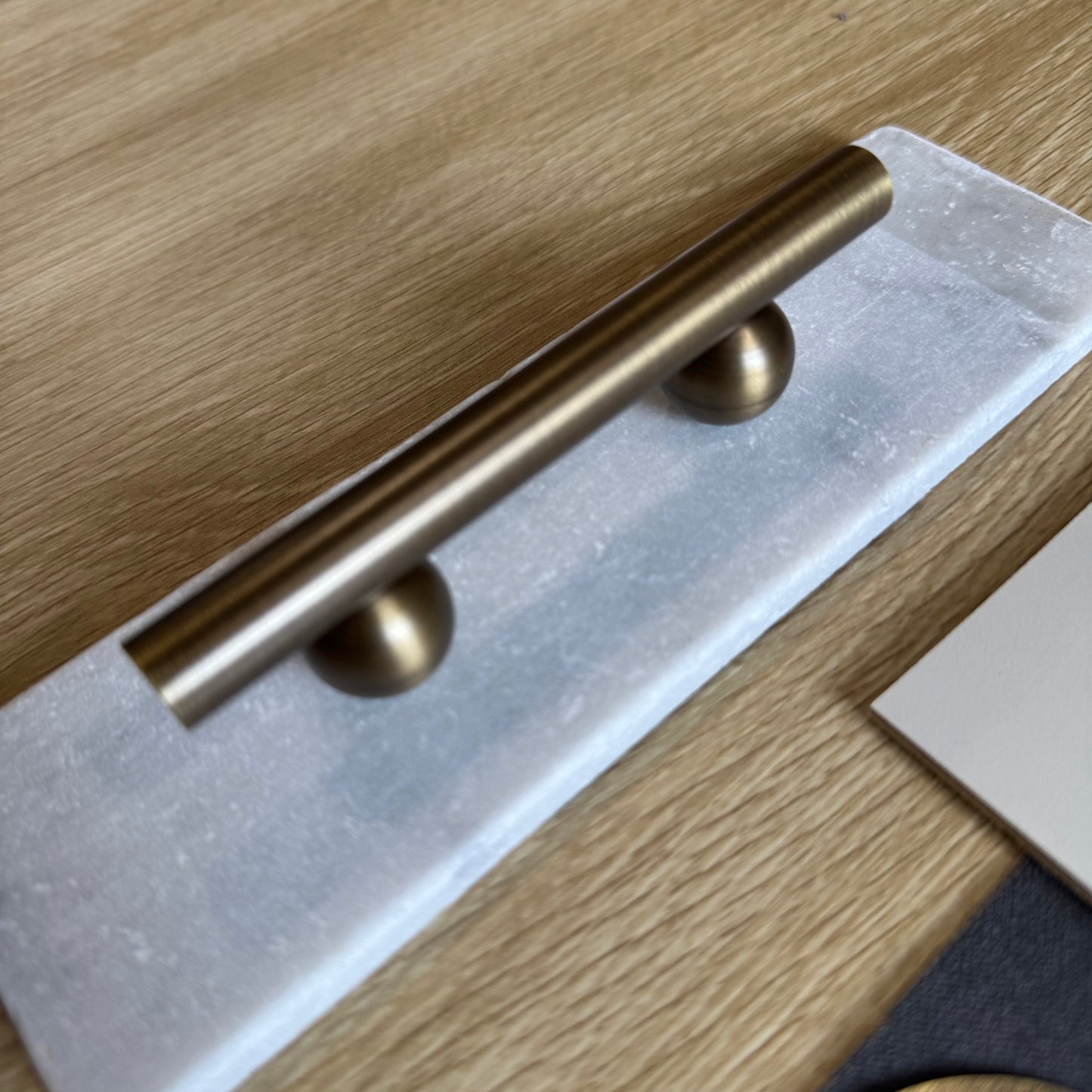 Cabinet Knobs & Handles Bayside Luxe - Hamilton Antique Brass Cabinetry Handles