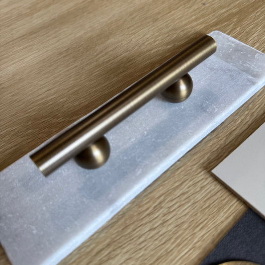 Cabinet Knobs & Handles Bayside Luxe - Hamilton Antique Brass Cabinetry Handles