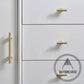 Cabinet Knobs & Handles Bayside Luxe - Hamilton Satin Brass Cabinetry Handles