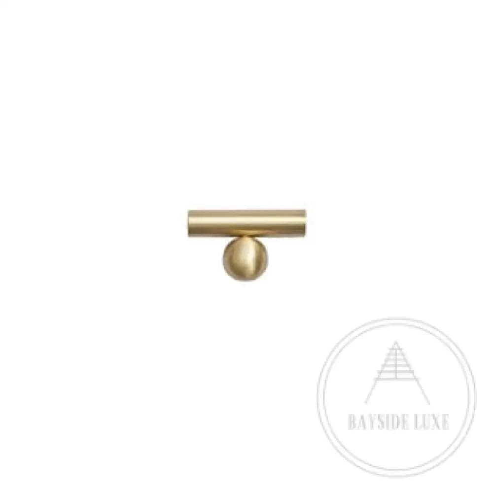 Cabinet Knobs & Handles Bayside Luxe - Hamilton Solid Brass T Bar Handles