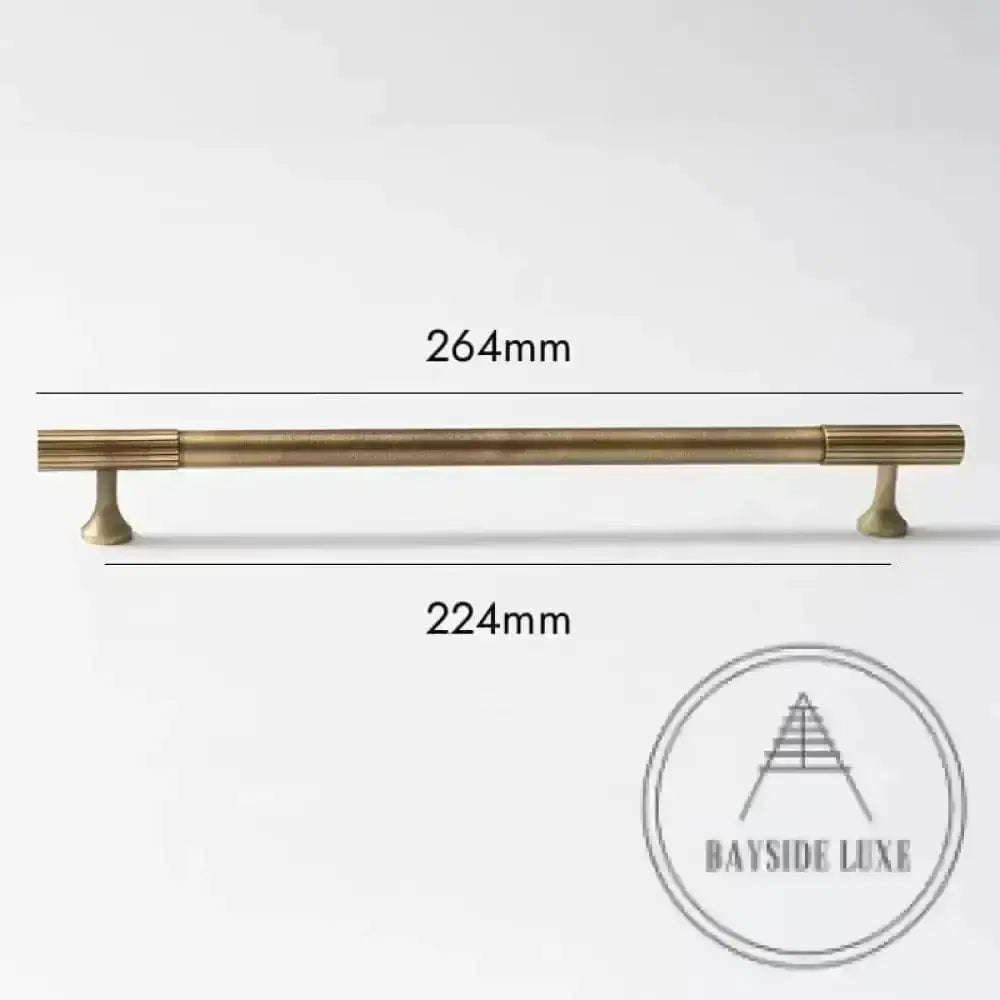 Cabinet Knobs & Handles Bayside Luxe - Hawthorn Antique Brass Cabinetry Handles