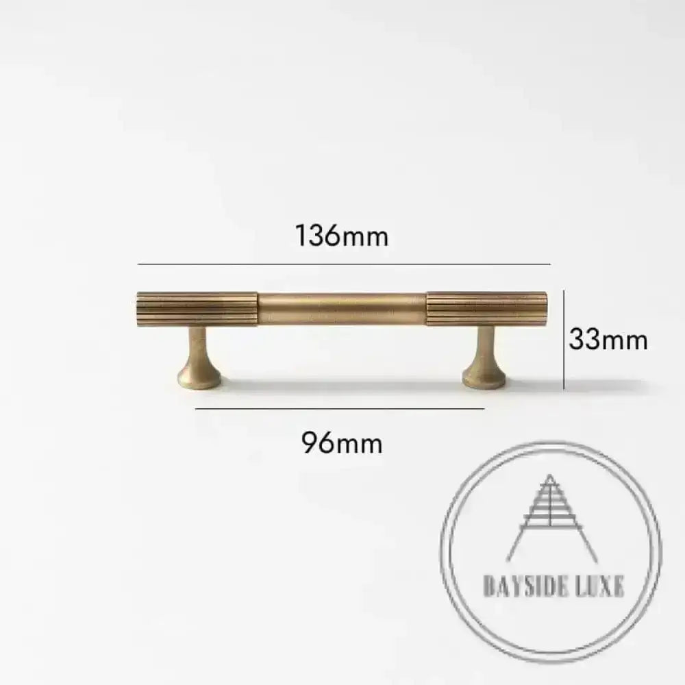 Cabinet Knobs & Handles Bayside Luxe - Hawthorn Antique Brass Cabinetry Handles