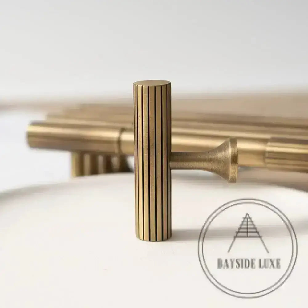 Cabinet Knobs & Handles Bayside Luxe - Hawthorn Antique Brass Cabinetry Handles