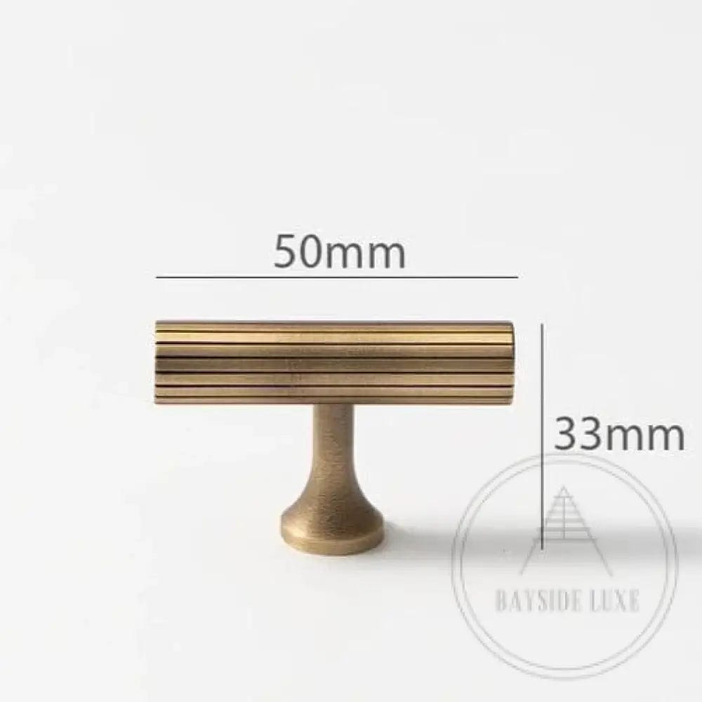 Cabinet Knobs & Handles Bayside Luxe - Hawthorn Antique Brass Knob