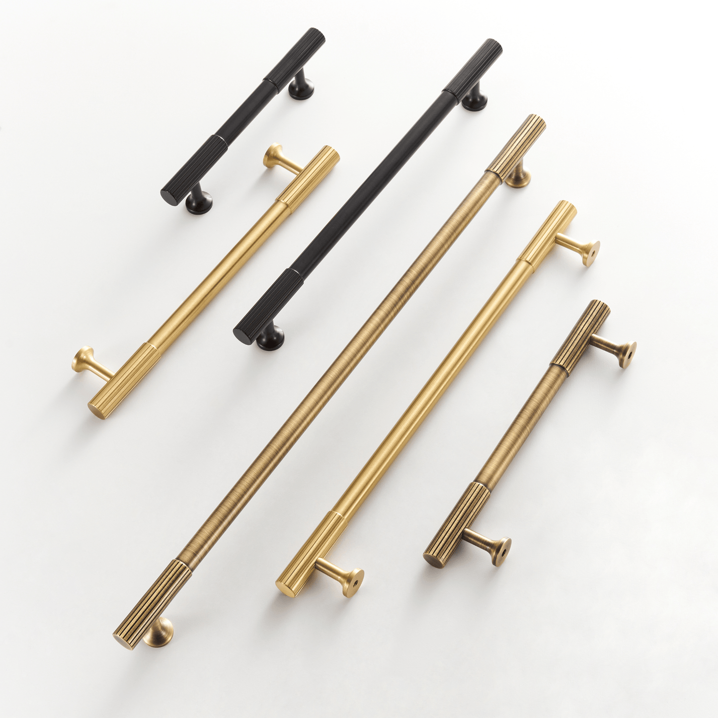 Cabinet Knobs & Handles Bayside Luxe - Hawthorn Black Brass Cabinetry Handles