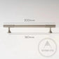 Cabinet Knobs & Handles Bayside Luxe - Hawthorn Brushed Nickel Cabinetry Handles