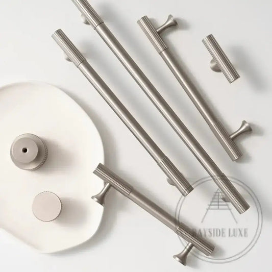 Cabinet Knobs & Handles Bayside Luxe - Hawthorn Brushed Nickel Cabinetry Handles