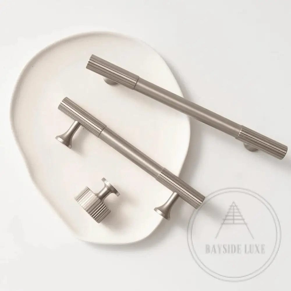 Cabinet Knobs & Handles Bayside Luxe - Hawthorn Brushed Nickel Cabinetry Handles