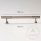 Cabinet Knobs & Handles Bayside Luxe - Hawthorn Brushed Nickel Cabinetry Handles