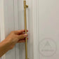 Cabinet Knobs & Handles Bayside Luxe - Hawthorn Satin Brass Cabinetry Handles
