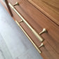 Cabinet Knobs & Handles Bayside Luxe - Hawthorn Satin Brass Cabinetry Handles