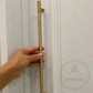 Cabinet Knobs & Handles Bayside Luxe - Hawthorn Satin Brass Cabinetry Handles