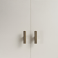 Cabinet Knobs & Handles Bayside Luxe - Kooyong Linear Knurled Antique Brass Cabinetry Handles