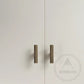 Cabinet Knobs & Handles Bayside Luxe - Kooyong Linear Knurled Antique Brass Cabinetry Handles