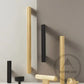 Cabinet Knobs & Handles Bayside Luxe - Kooyong Linear Knurled Black Brass Cabinetry Handles