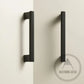 Cabinet Knobs & Handles Bayside Luxe - Kooyong Linear Knurled Black Brass Cabinetry Handles