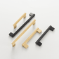 Cabinet Knobs & Handles Bayside Luxe - Kooyong Linear Knurled Black Brass Cabinetry Handles