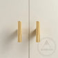 Cabinet Knobs & Handles Bayside Luxe - Kooyong Linear Knurled Satin Brass Cabinetry Handles