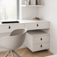 Cabinet Knobs & Handles Bayside Luxe - Leather flat gold stud pulls