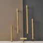 Cabinet Knobs & Handles Bayside Luxe - Mount Eliza Satin Brass Brass Knurled Handles