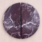 Cabinet Knobs & Handles Bayside Luxe Rosso Levanto Marble Round Cabinetry Handles -  160mm (Pair)
