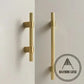 Cabinet Knobs & Handles Bayside Luxe - Scarborough Cross Knurled Handle - Brass