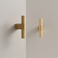 Cabinet Knobs & Handles Bayside Luxe - Scarborough Cross Knurled Handle - Brass