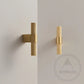 Cabinet Knobs & Handles Bayside Luxe - Scarborough Cross Knurled Handle - Brass