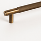 Cabinet Knobs & Handles Bayside Luxe - Sorrento Knurled Antique Brass Double Door Handle