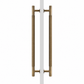Cabinet Knobs & Handles Bayside Luxe - Sorrento Knurled Antique Brass Double Door Handle