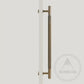 Cabinet Knobs & Handles Bayside Luxe - Sorrento Knurled Antique Brass Single Door Handle