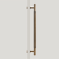 Cabinet Knobs & Handles Bayside Luxe - Sorrento Knurled Antique Brass Single Door Handle