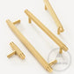 Cabinet Knobs & Handles Bayside Luxe - Sorrento Knurled Brass Handle