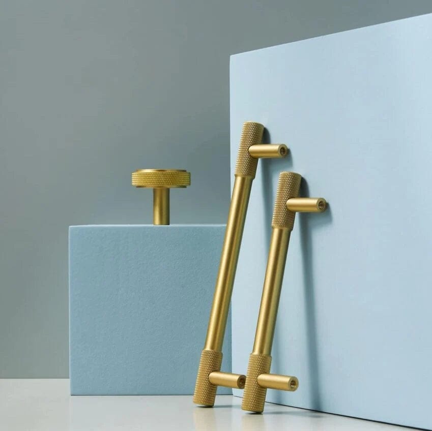 Cabinet Knobs & Handles Bayside Luxe - The Brighton - Brass Luxe Door Handles