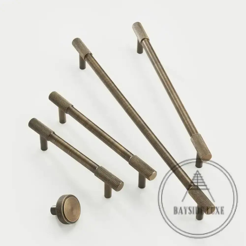 Cabinet Knobs & Handles Bayside Luxe - The Brighton Range - Antique Brass Cabinetry Handles