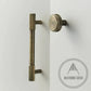 Cabinet Knobs & Handles Bayside Luxe - The Brighton Range - Antique Brass Cabinetry Handles