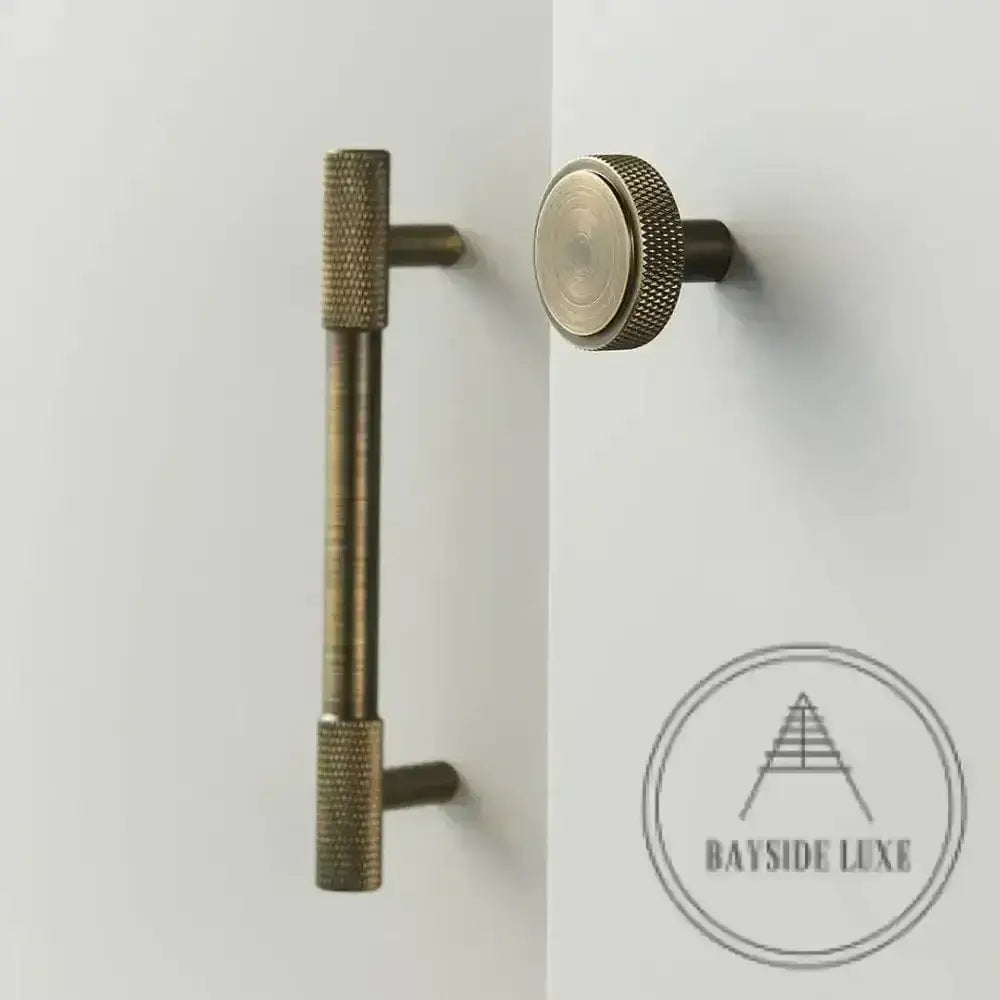 Cabinet Knobs & Handles Bayside Luxe - The Brighton Range - Antique Brass Cabinetry Handles