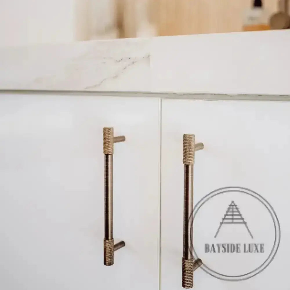 Cabinet Knobs & Handles Bayside Luxe - The Brighton Range - Antique Brass Cabinetry Handles