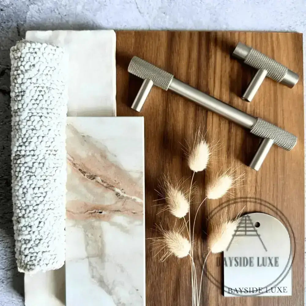 Cabinet Knobs & Handles Bayside Luxe - The Brighton Range - Nickel Cabinetry Handles